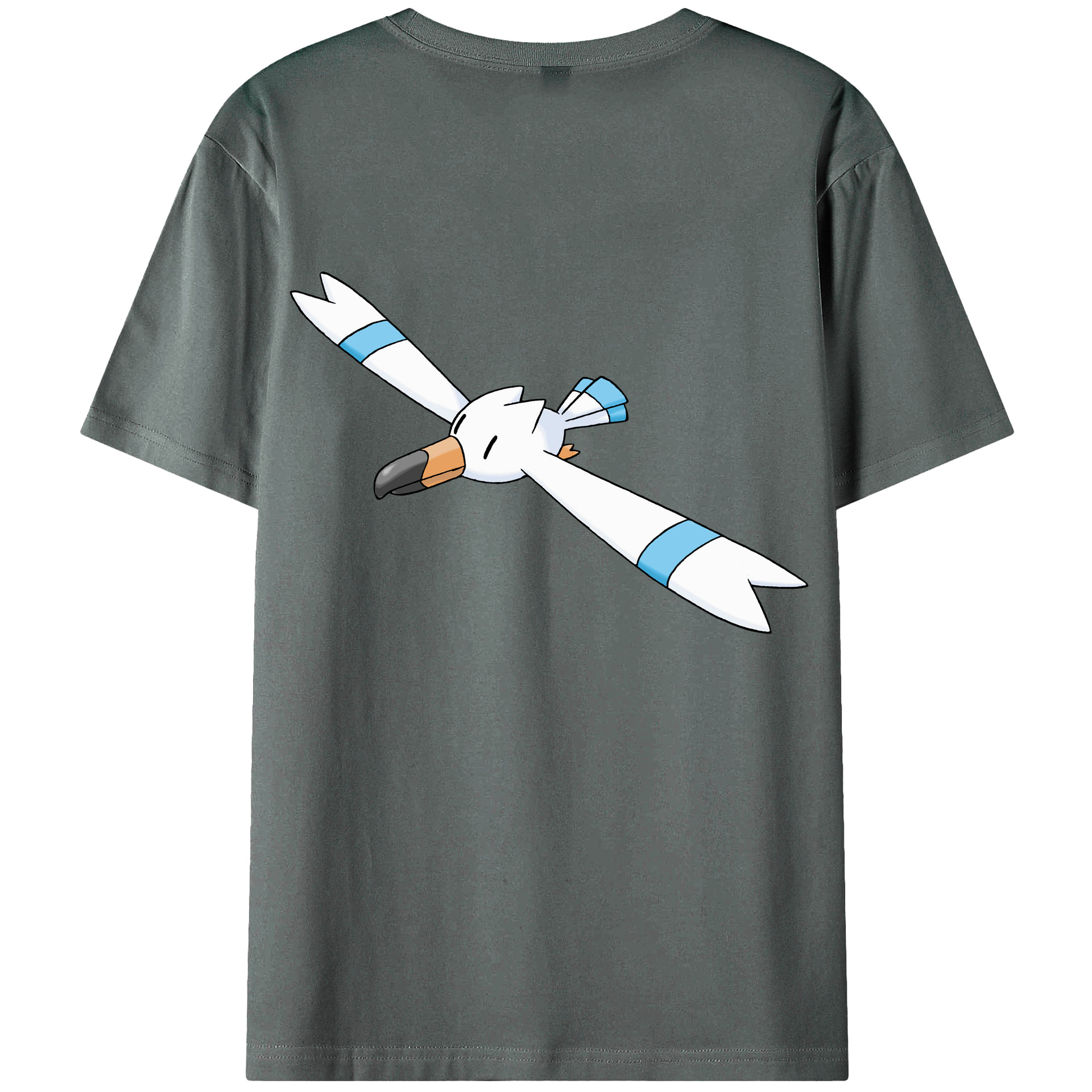 （画像用） ポケットモンスター Pokémon 綿100％ メンズ半袖Tシャツ（バックプリント） 通気性
